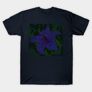 Deep Blue Lily T-Shirt